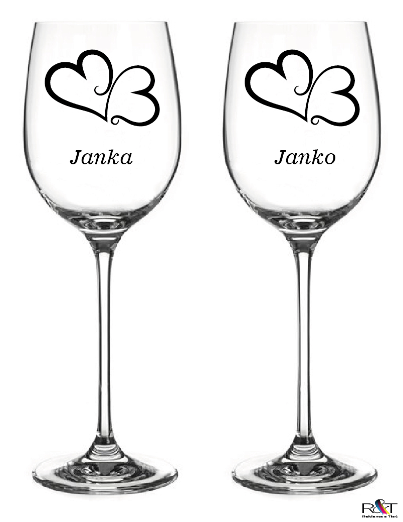 Poháre srdiečko 4